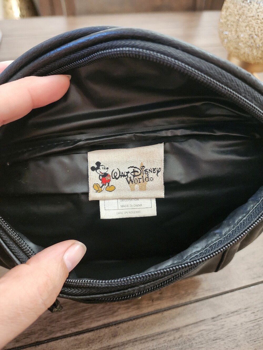 Vintage Black Disney Character Embroidered Waist Bag - Picture 10 of 13